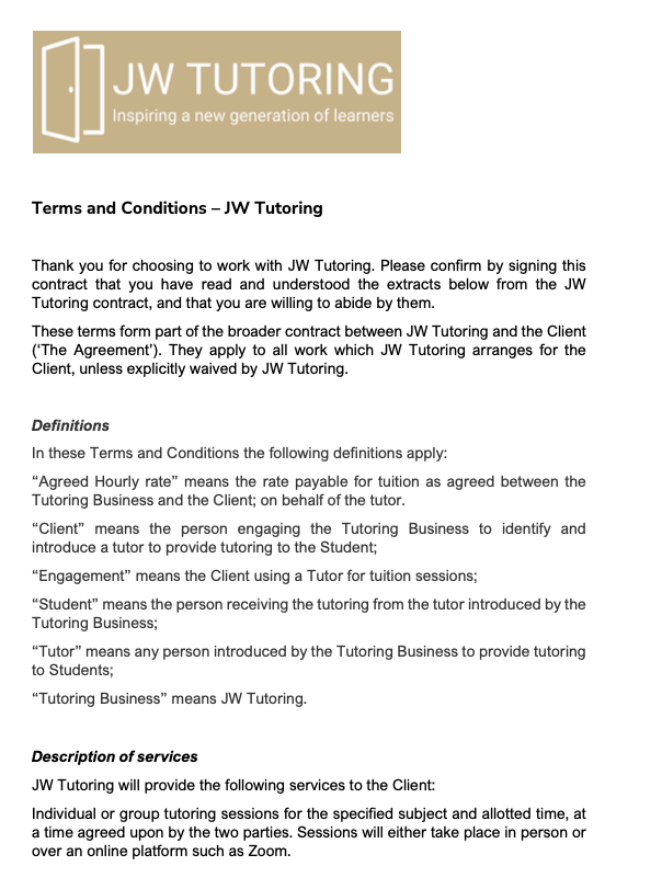 Client Contract